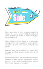 Best Sale Tag with Thread on Promotional Poster