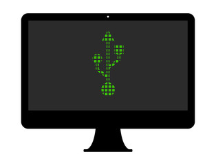 Pixel Icon PC - USB