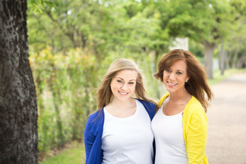 Mother and adult daughter.