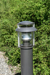 Modern outdoor lighting in the park