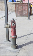Fototapeta na wymiar Fire station training hydrant