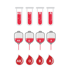 blood icon set medical icon  illustration.