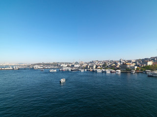 Fototapeta na wymiar Golden Horn of Istanbul Bosphorus