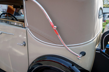 Old cars very well preserved and polished to a high gloss
