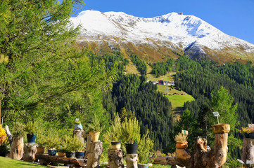 Blick vom Zauberberg in Davos