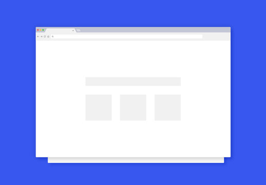 Flat Web Browser Mockups