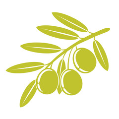 Green olives branch symbol