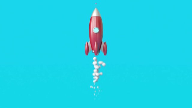 Rocket in flight - Startup concept