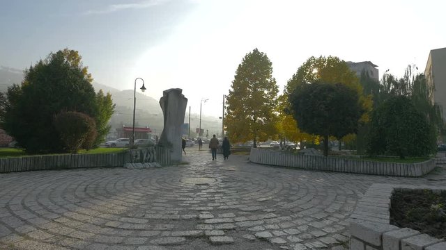 Duro Dakovic statue in a park