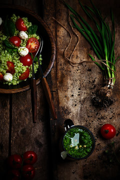 Israeli Couscous Salad  With Pesto