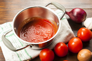 tomato sauce is an inseparable ingredient of many dishes