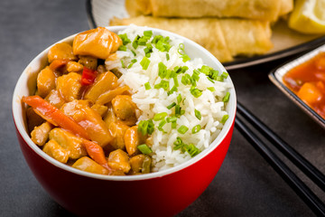 Chicken in sweet and sour sauce