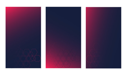 Gradient tech UI background vector. Modern trend colors with subtle geometric grid.