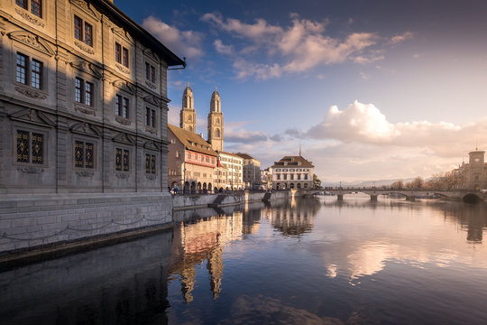 Abendstimmung in Z&uuml;rich