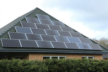 Fototapeta premium Solaranlage, Photovoltaik, Solar Panele 