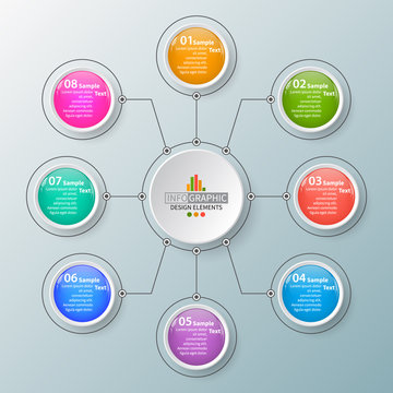 Abstract 3D Paper Infographics