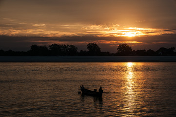 Sunset in Amarapura