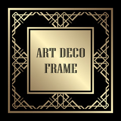 Art Deco frame border