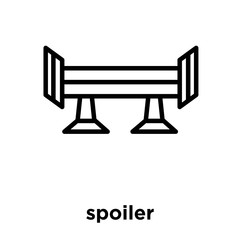 spoiler icon isolated on white background