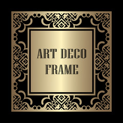 Art Deco frame border