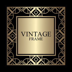 Art Deco frame border