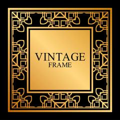 Art Deco frame border