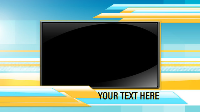 Cyan and Yellow Bars Overlay