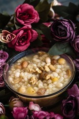 Turkish Noah's Ark Pudding, Ashura Bowl