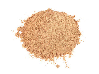 Cinnamon powder isolated on a white background