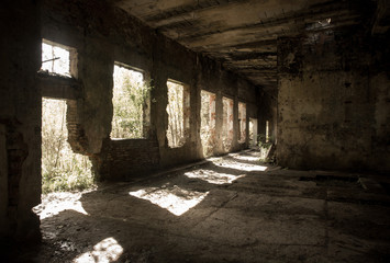 interior of an old factory