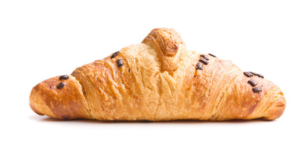 Croissant with chocolate crumbs