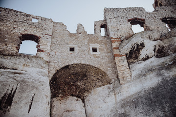 Zamek Ogrodzieniec castle, Old ruins in Poland