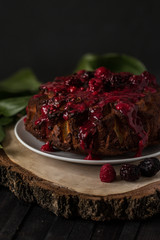  Curd cake with berries