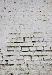 background texture of brick covered with white paint