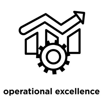 Operational Excellence Icon Isolated On White Background