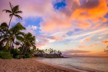 Napili Bay at Sunset on Maui