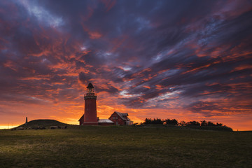 Fototapeta na wymiar Bovbjerg lighthouse, Denmark