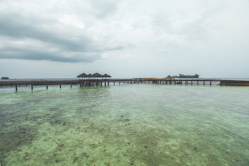 Obraz premium Tropical Beach and Clear Sea Water