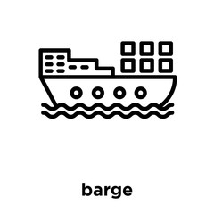 barge icon isolated on white background