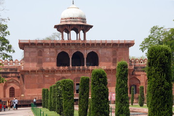 Sur le site du Taj Mahal, situé à Agra, Rajasthan, Inde