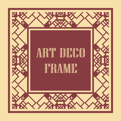 Art Deco frame border