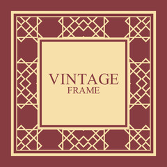 Art Deco frame border