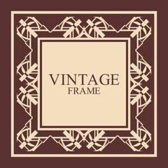 Art Deco frame border