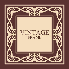 Art Deco frame border