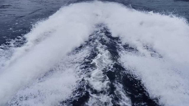 Moving over the water surface of a river