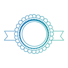 circle lace emblem icon vector illustration design