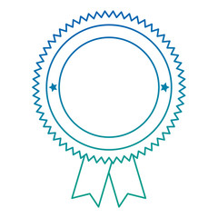 medal with stars award vector illustration design