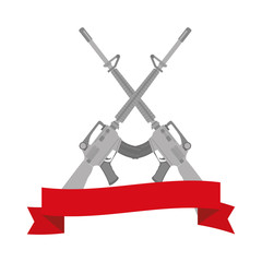 rifle war weapon icon vector illustration design