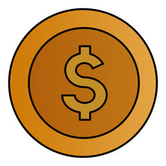 coin money isolated icon vector illustration design