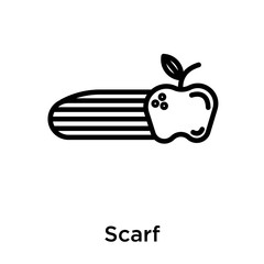 Scarf icon isolated on white background
